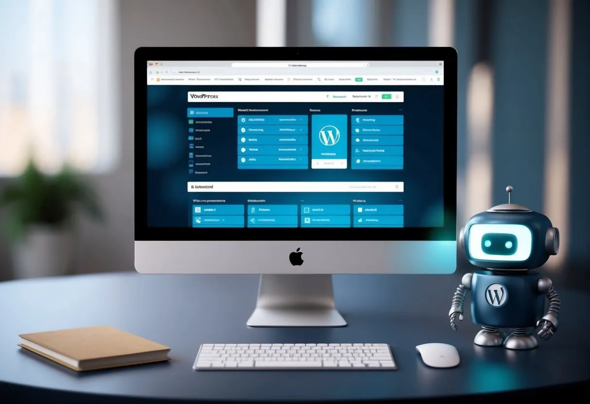WordPress admin panel - maintenance is done through this