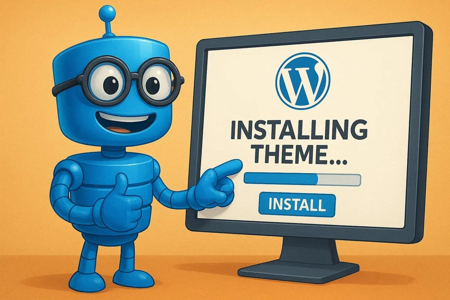 WordPress theme selection and installation