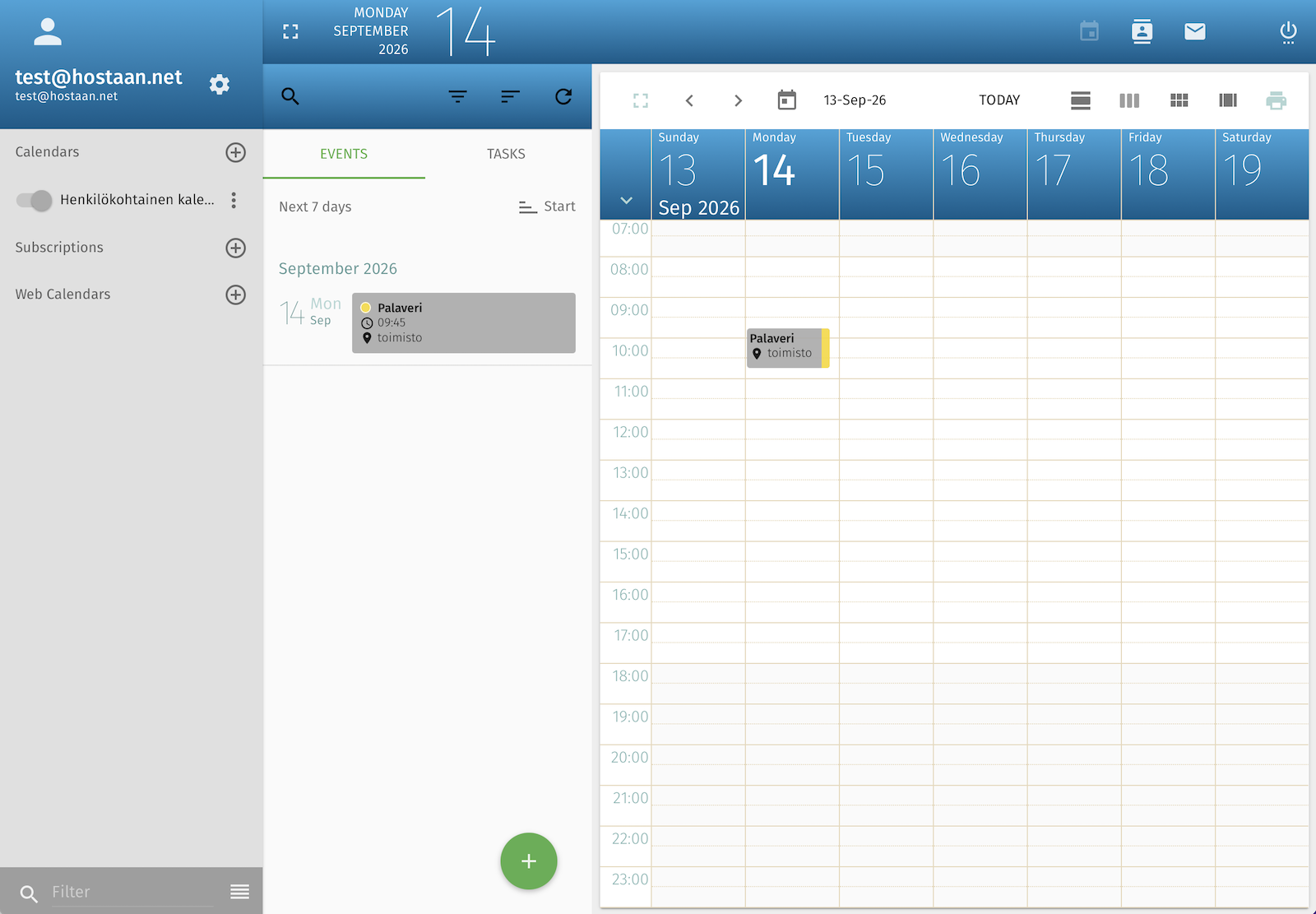 SoGo Calendar & address book