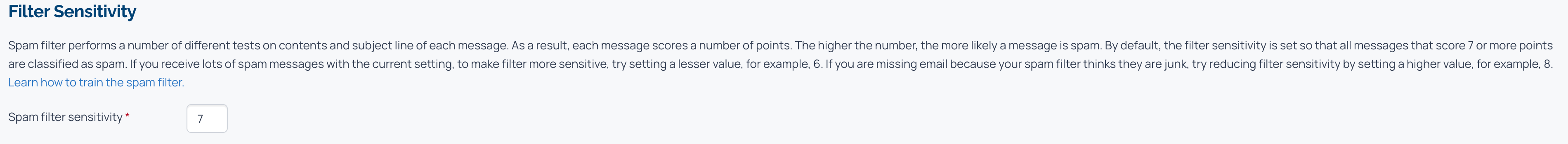 Change Spam Filter Settings — spam-sensitivity.png