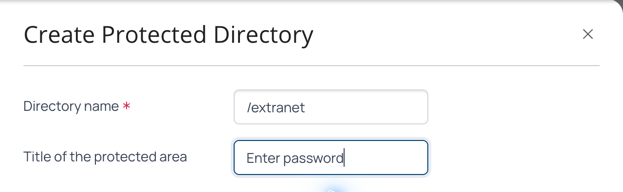 Protecting directories with a password — create.png