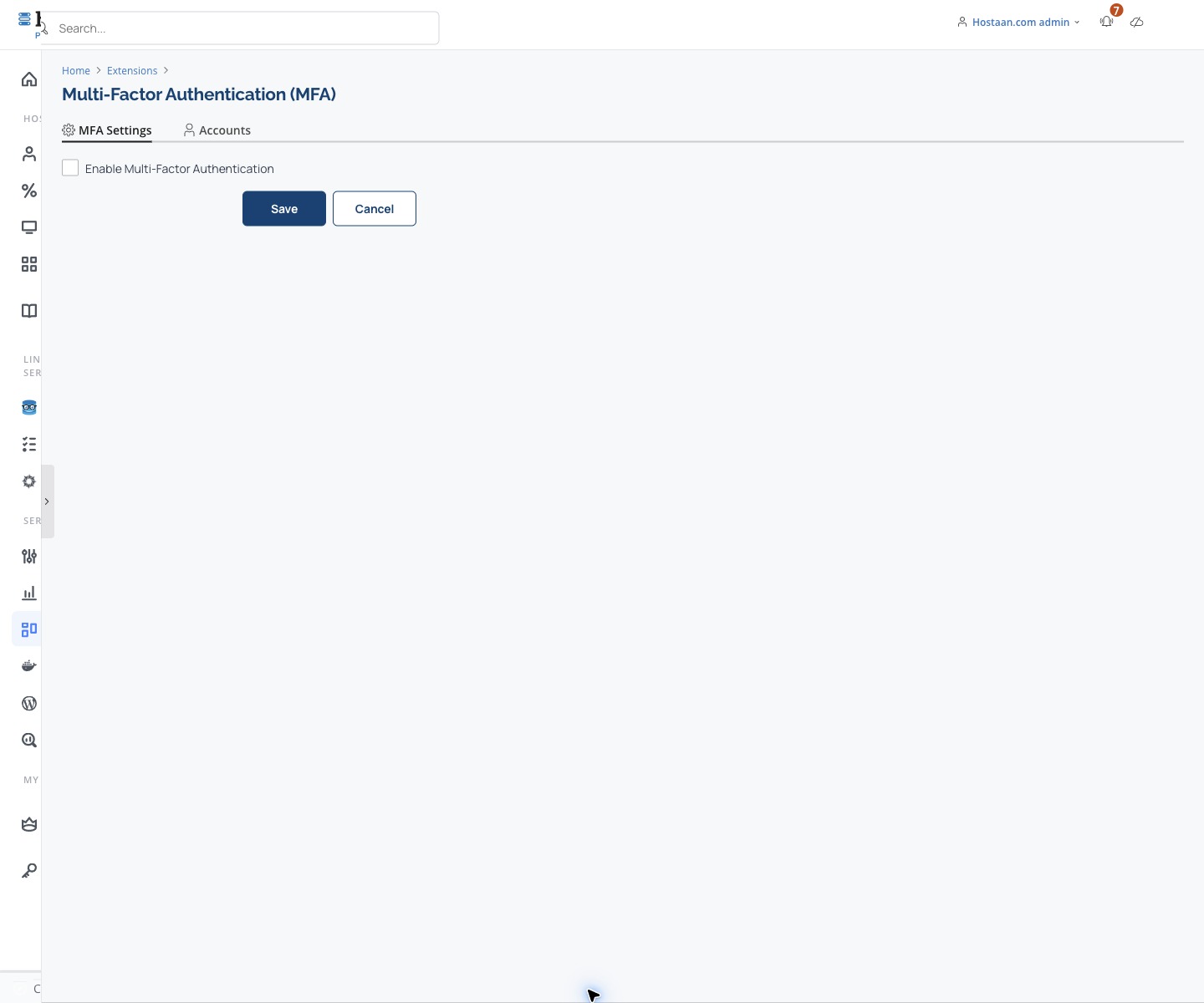Enable multi-factor authentication
